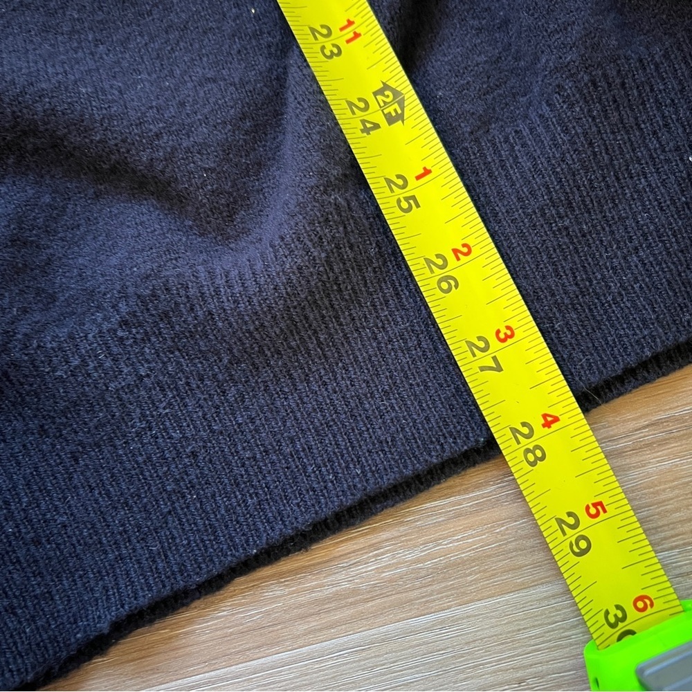Polo Ralph Lauren Lambswool Sweater Vest XL Navy V Neck wool - Picture 5 of 7